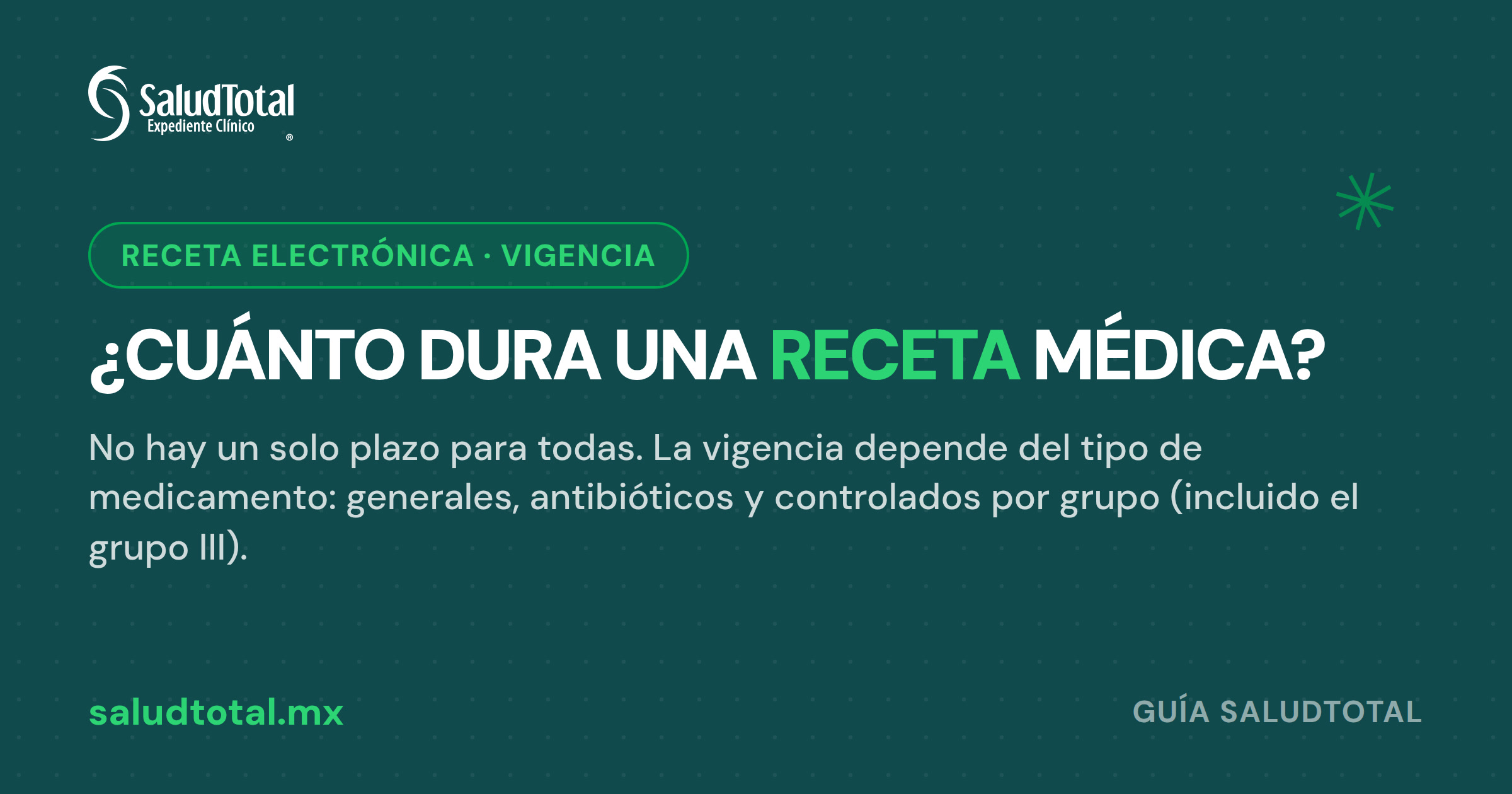 Vigencia de la Receta Médica en México: ¿Cuánto Dura? (2026)